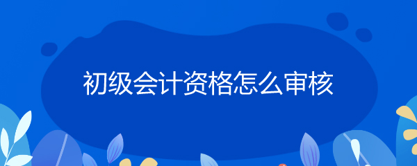 初级会计资格审核考试时间_初级会计资格审核时间_初级会计资格考试审核