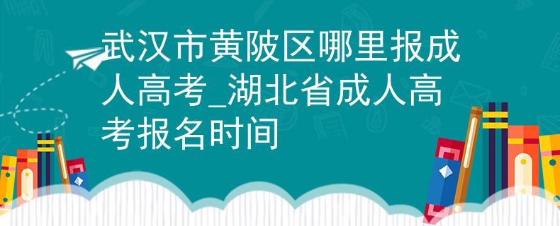 武汉市黄陂区哪里报成人高考_湖北省成人高考报名时间
