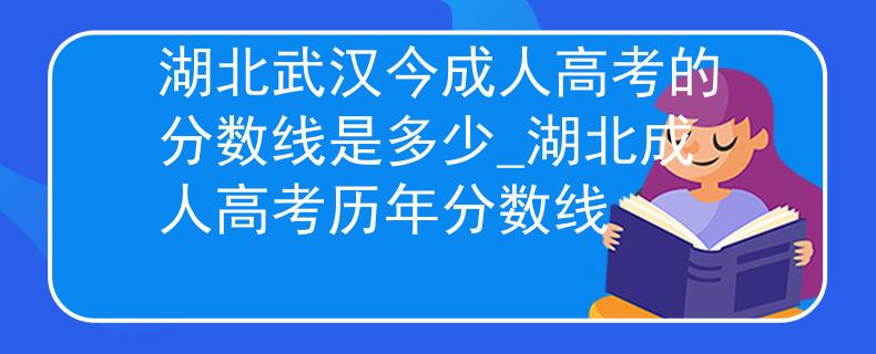 湖北武汉今成人高考的分数线是多少_湖北成人高考历年分数线