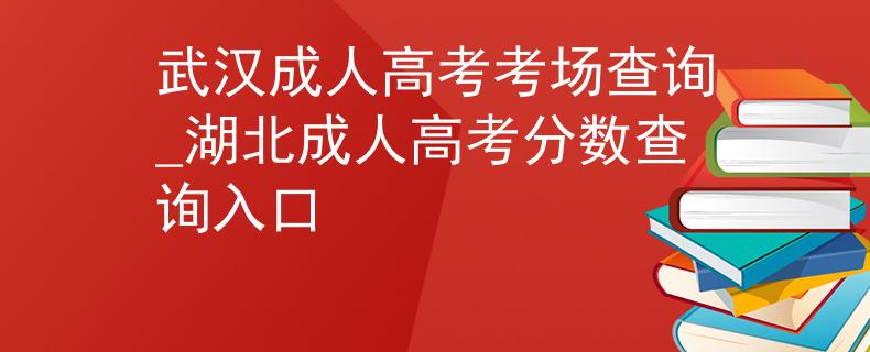 武汉成人高考考场查询_湖北成人高考分数查询入口