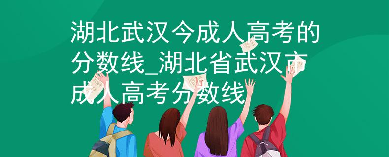 湖北武汉今成人高考的分数线_湖北省武汉市成人高考分数线