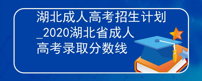 湖北成人高考招生计划_2020湖北省成人高考录取分数线