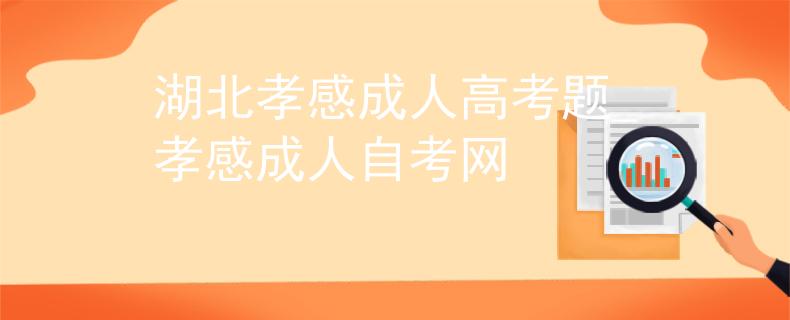 湖北孝感成人高考题_孝感成人自考网