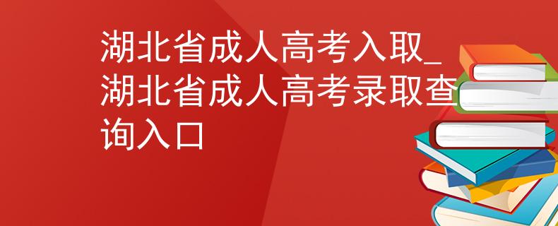 湖北省成人高考入取_湖北省成人高考录取查询入口