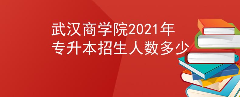 武汉商学院2021年专升本招生人数多少
