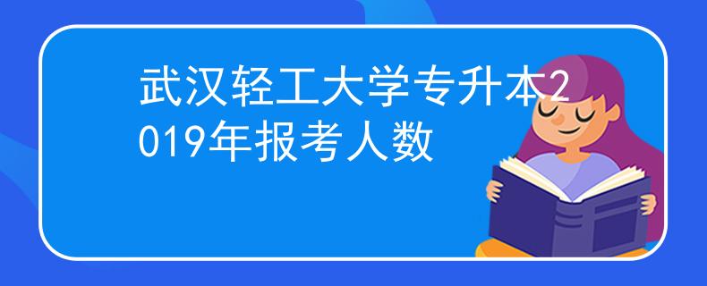 武汉轻工大学专升本2019年报考人数