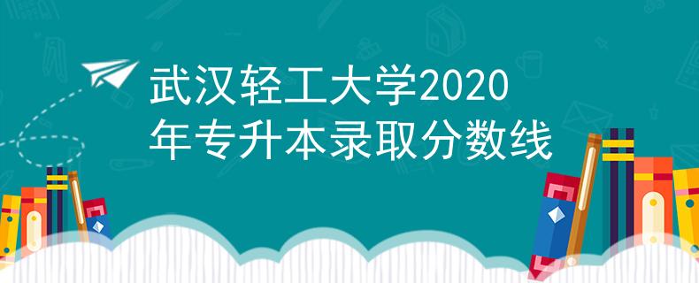 武汉轻工大学2020年专升本录取分数线