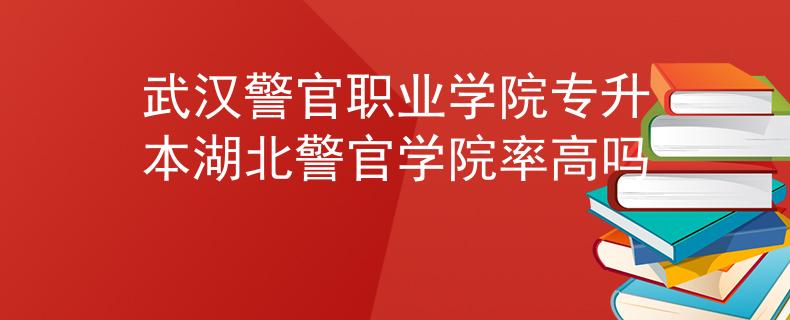 武汉警官职业学院专升本湖北警官学院率高吗