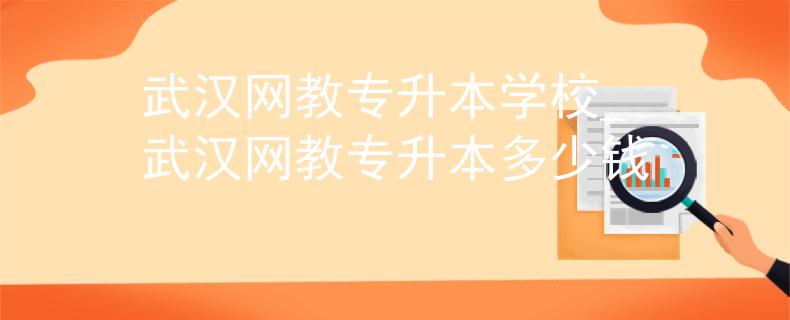武汉网教专升本学校_武汉网教专升本多少钱